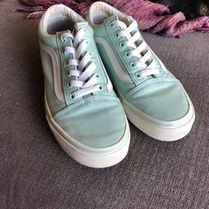 Old Skool Vans Teal/ Gossamer Green